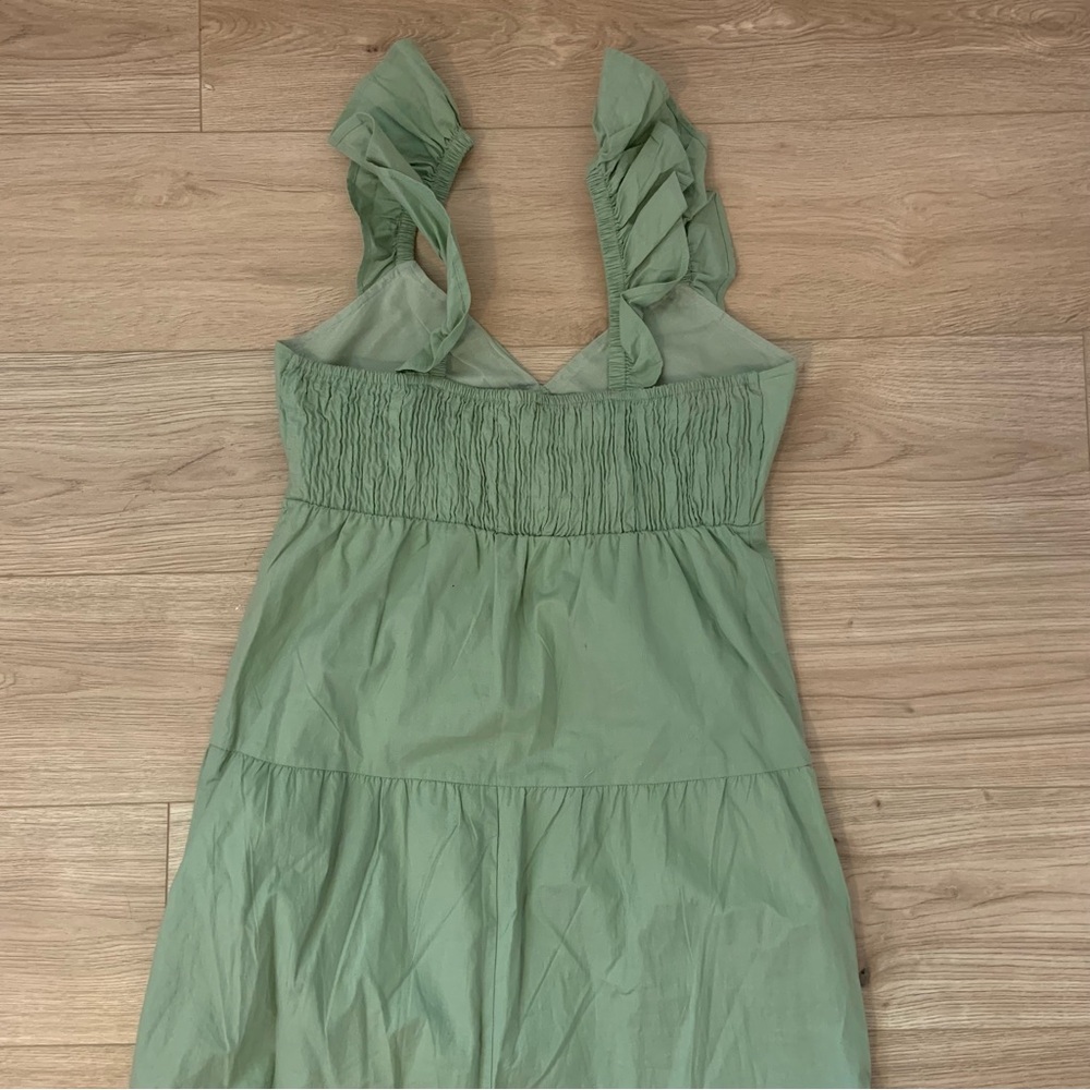 Cotton Ruffle Strap Dress - Picture 2 of 5